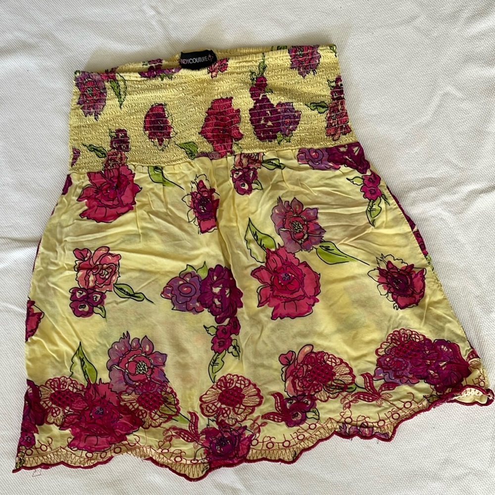 CANDY COUTURE Rayon Scalloped Skirt (S)